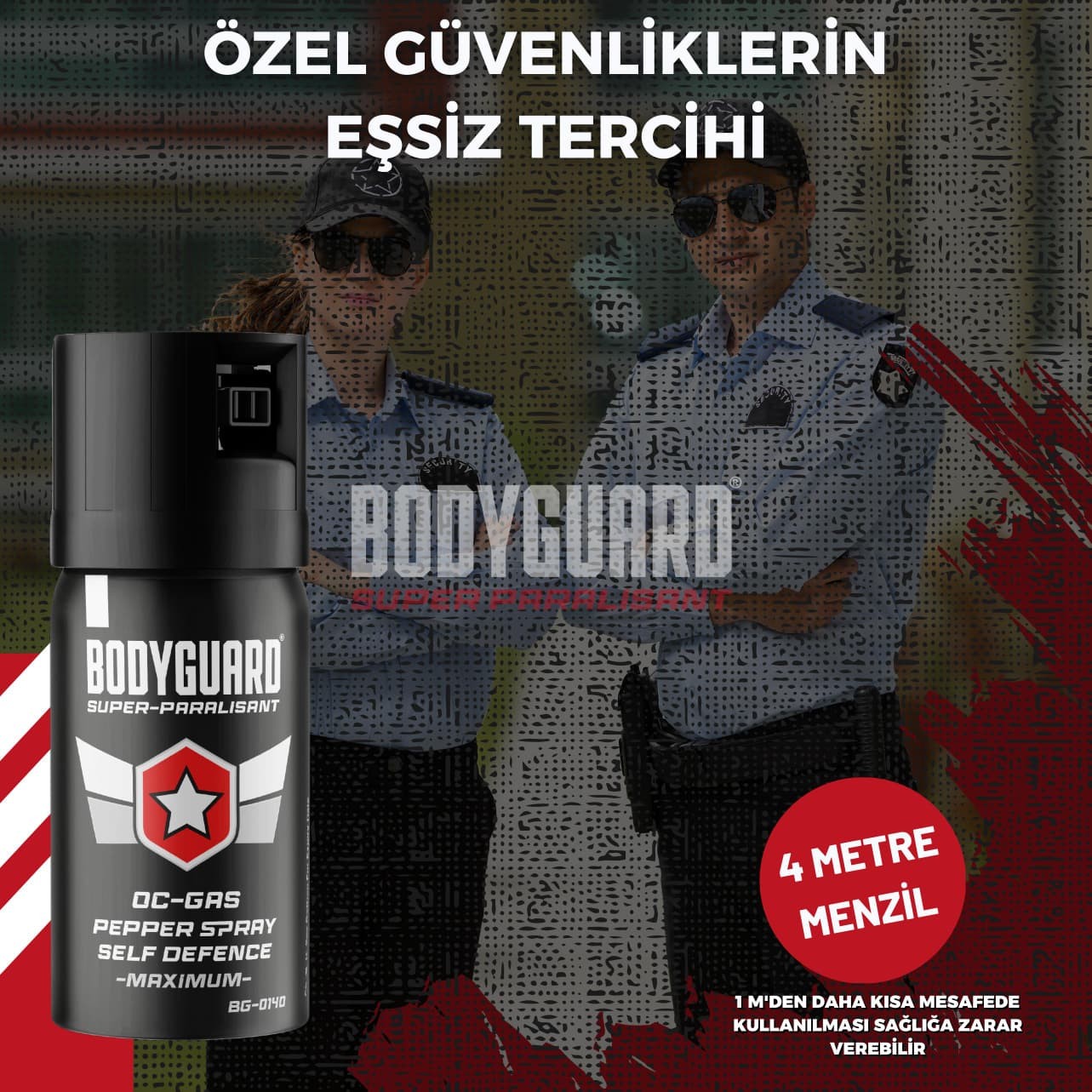 BODYGUARD® Biber Gazı 40 ml – Kişisel Savunma Spreyi